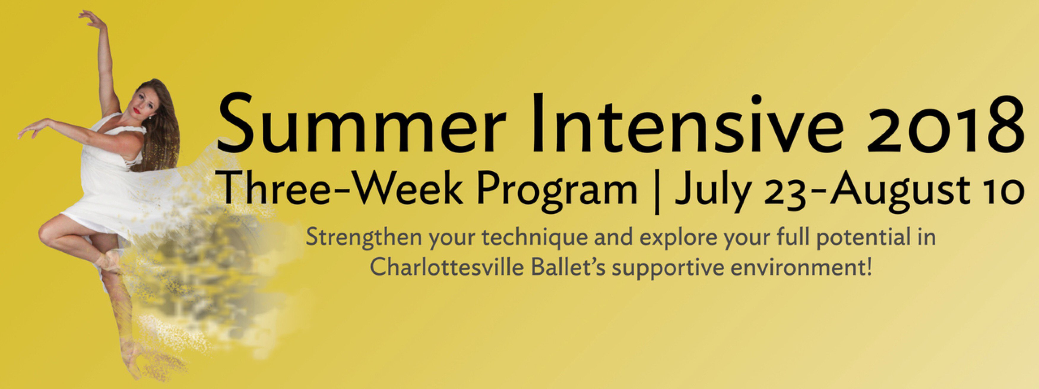 Summer Intensive 2018 Audition Deadline Charlottesville Ballet